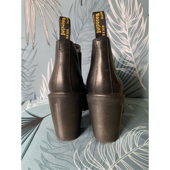 NEW DR. MARTENS HURSTON LEATHER HEELED CHELSEA BOOT women’s US 10 - Picture 7 of 11
